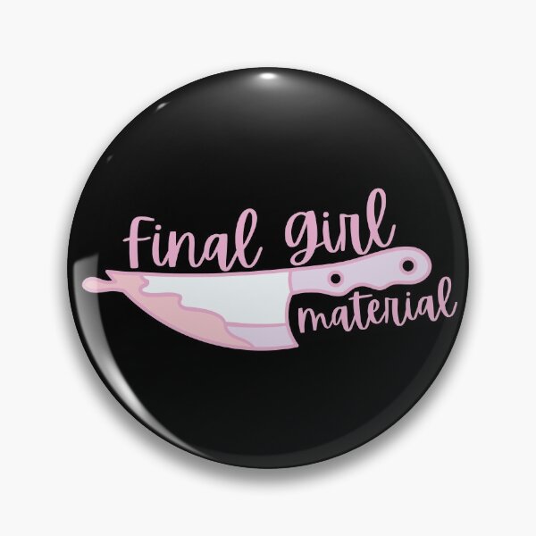 Item preview, Cute Pastel Pink Final Girl Scream Queen Graphic designed and sold by Dani Mullins.