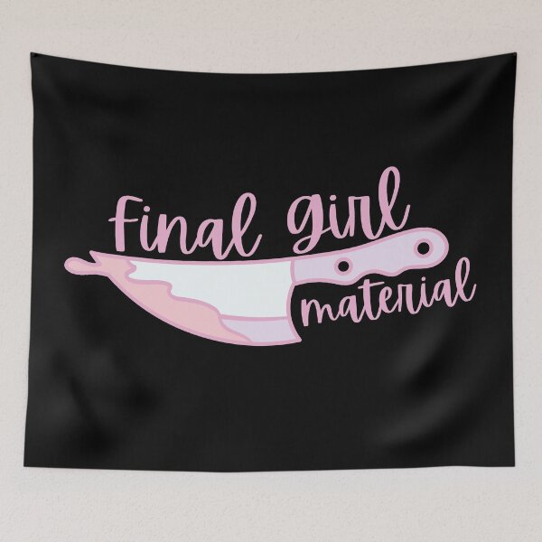 Item preview, Cute Pastel Pink Final Girl Scream Queen Graphic designed and sold by Dani Mullins.