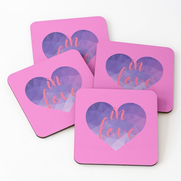 Item preview, In Love geometric colorful heart design.  designed and sold by milkasweet.