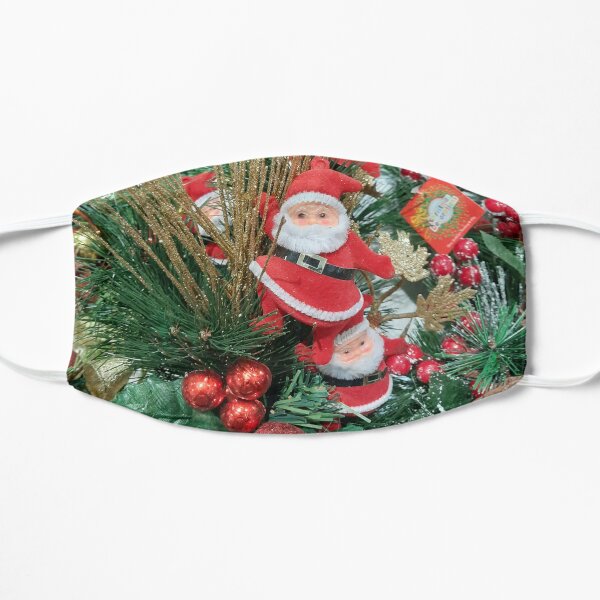 Little Santa Claus Pine Cones Flat Mask