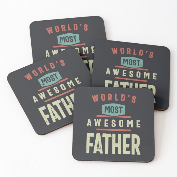 Item preview, World's Most Awesome Father | Father and Grandfather Gift designed and sold by cidolopez.