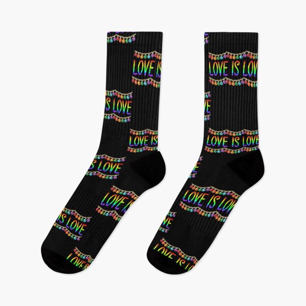 Item preview, LGBTQ Christmas, Gay Christmas, Lesbian Christmas, Love is Love, Rainbow Christmas designed and sold by Mandala108.
