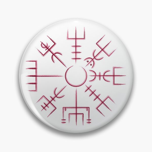 Aperçu de l'œuvre Boussole Viking Vegvisir | Bâtons islandais créée et vendue par Time Nomads.