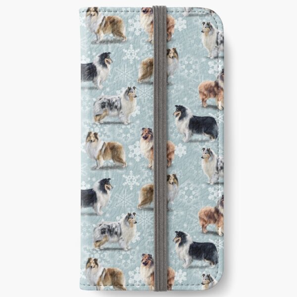 The Christmas Rough Collie iPhone Wallet