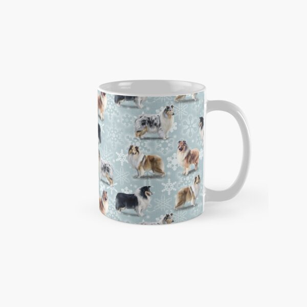 The Christmas Rough Collie Classic Mug