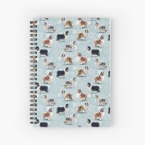 The Christmas Rough Collie Spiral Notebook