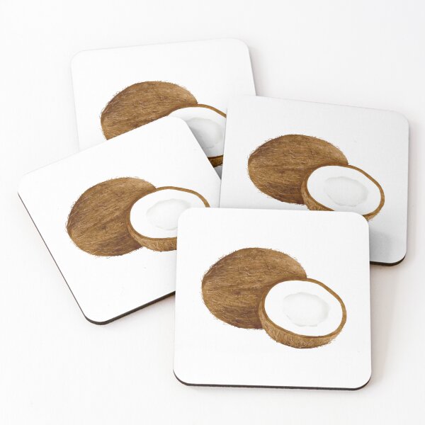 Item preview, Watercolor Illustration of coconut designed and sold by iswenyi.