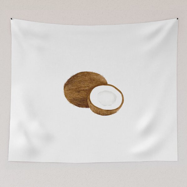 Item preview, Watercolor Illustration of coconut designed and sold by iswenyi.