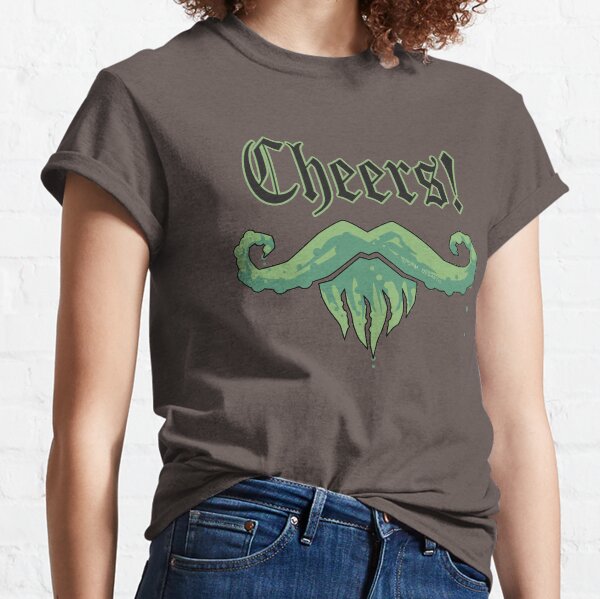 Gentleman Cthulhu Tentacle Moustache Cheers Classic T-Shirt