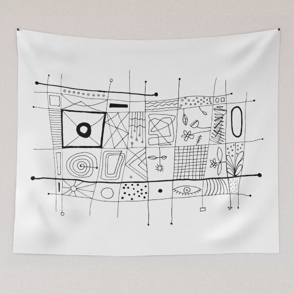Item preview, Abstract Art Graphic Minimalism Stylish Drawing designed and sold by uzgintseva.