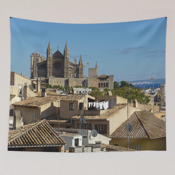Item preview, Palma Cathedral over the rooftops designed and sold by NavorolArt.