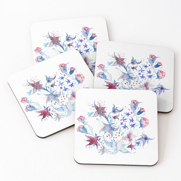 Item preview, Dreamy flowers designed and sold by María Casas Watercolour Designs.