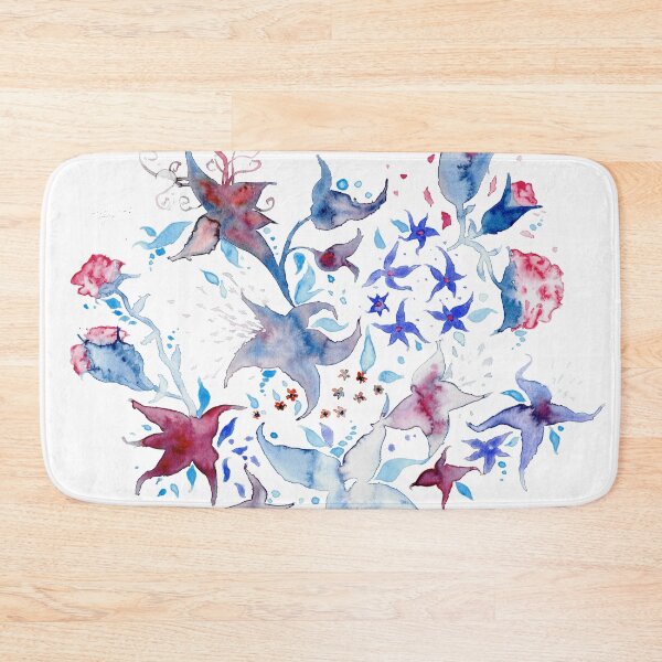 Item preview, Dreamy flowers designed and sold by María Casas Watercolour Designs.