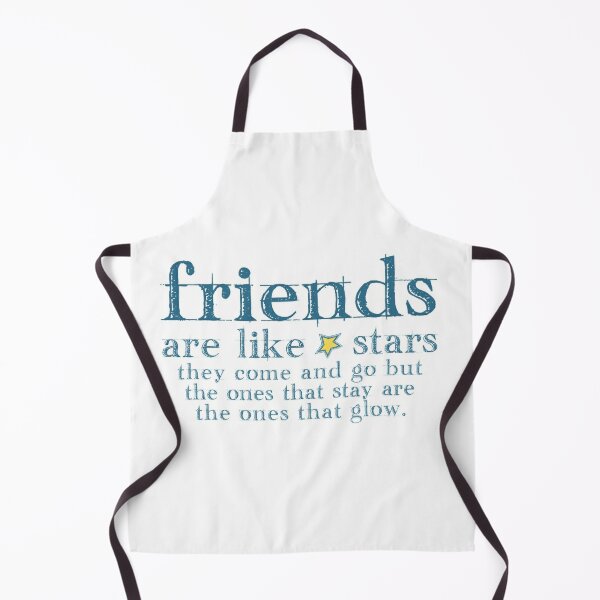 Moslion Quote Apron 31x27 Inch Best Friends They Know How Crazy You are Friendship Word Line Arrows Kitchen Chef Waitress Cook Aprons Bib with Adjustable Neck for Women Men Girls
