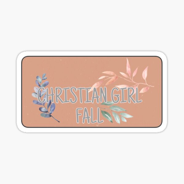 "Christian Girl Fall By Mackenzie Merritt" Sticker for Sale by Kingof