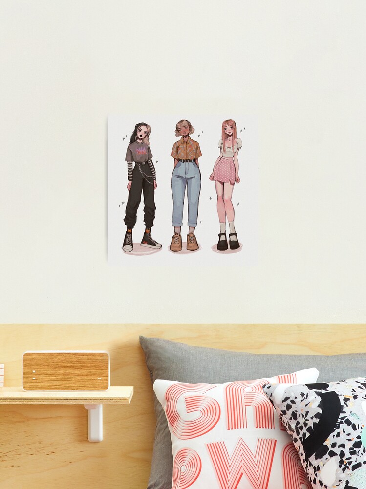 e-girl/art mom/soft girl | Framed Art Print