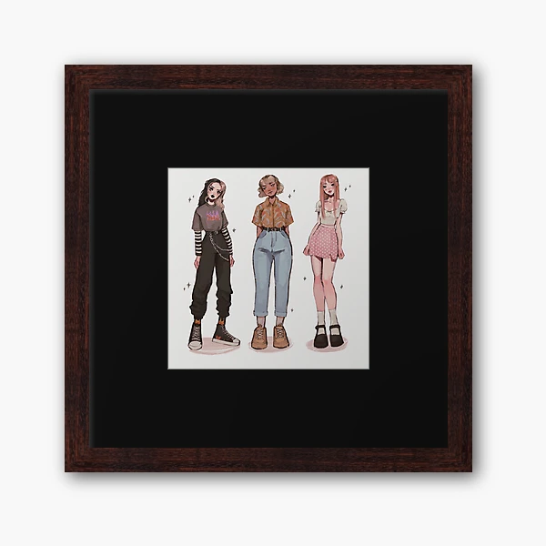 e-girl/art mom/soft girl | Framed Art Print