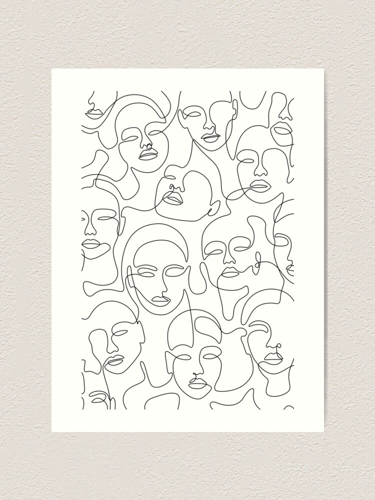 Crowded Girls Art Print
