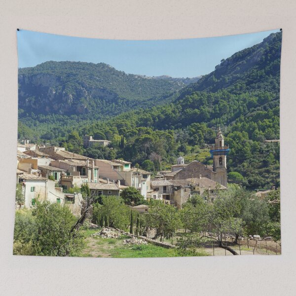 Item preview, View of Valldemossa, beautiful village on the island of Majorca designed and sold by NavorolArt.