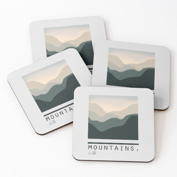 Item preview, Mountains "Sangaku" Japanese Minimalist/Simple Design designed and sold by Neroaida.