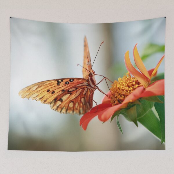 Item preview, Gulf Fritillary on Mexican Sunflower designed and sold by StampCity.