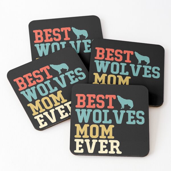 Item preview, Best WOLVES Mom Ever Funny Vintage Retro Gift T-Shirt designed and sold by GrahamWalsh.