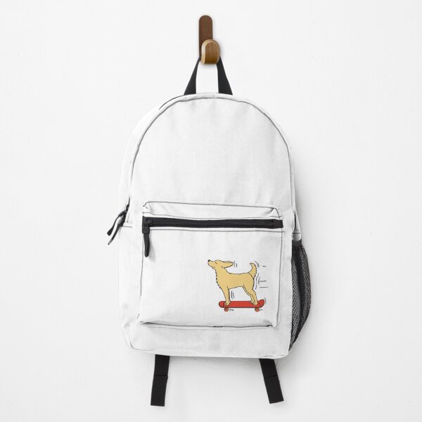 Item preview, Skateboarding Dog - White designed and sold by catandbrollyart.