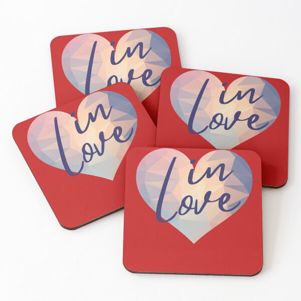 Item preview, In Love geometric colorful heart design.  designed and sold by milkasweet.
