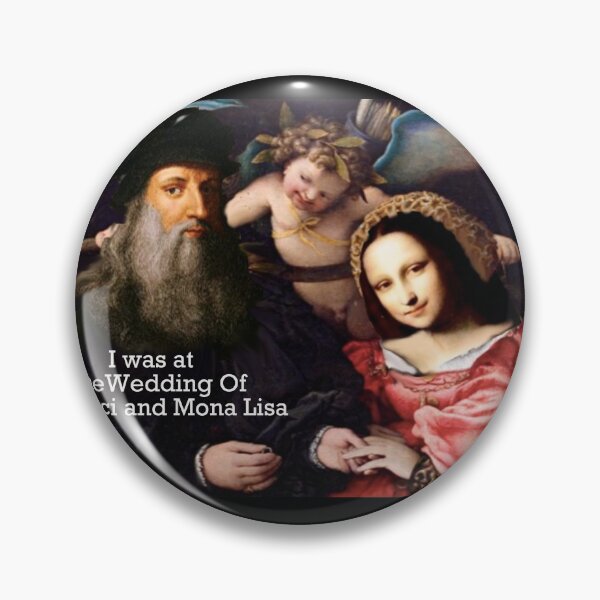 Item preview, The Wedding of Leonardo Da Vinci and Mona Lisa Funny designed and sold by Helen Marvellous.