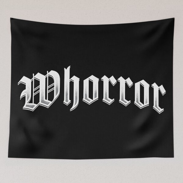 Item preview, Whorror - the genre for slutty scary movie lovers designed and sold by thegoodwordsco.