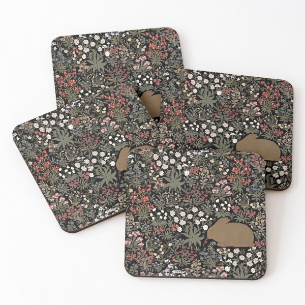 Item preview, Fall Bunny and Blooms - Black designed and sold by ForYouWithLove.