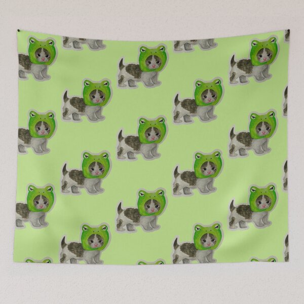 Item preview, Froggy hat Kitten designed and sold by alfs-world.