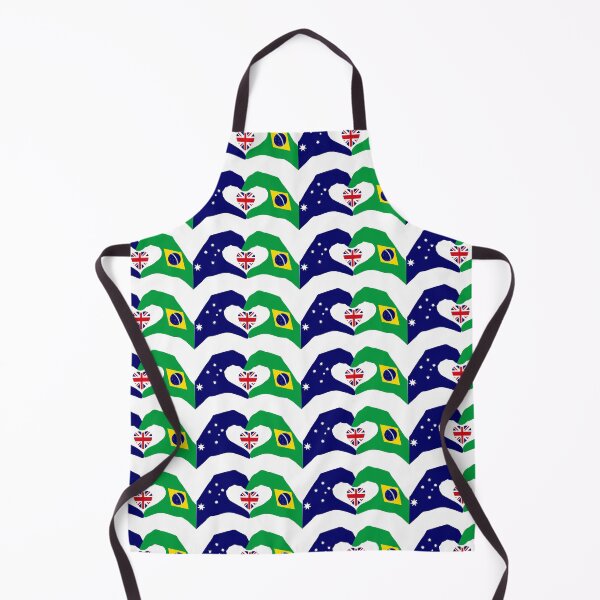 Item preview, We Heart Australia & Brazil Patriot Flag Series designed and sold by Carbon-Fibre Media.