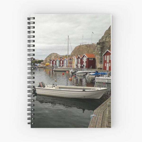 Item preview, Small boats and boathouses in a old town in Sweeden designed and sold by Tanja Dianova.