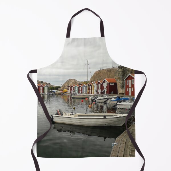 Item preview, Small boats and boathouses in a old town in Sweeden designed and sold by Tanja Dianova.