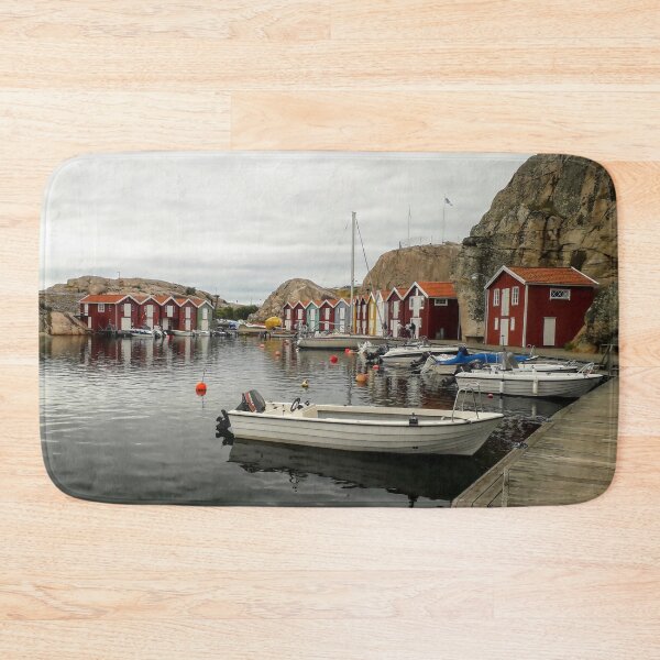 Item preview, Small boats and boathouses in a old town in Sweeden designed and sold by Tanja Dianova.