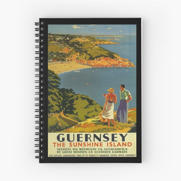 Item preview, Guernsey retro poster designed and sold by CorasPosters.