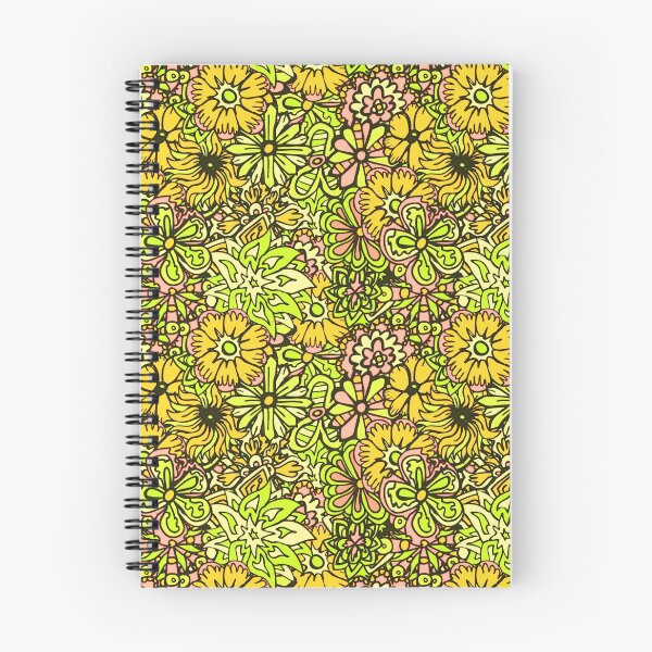 Item preview, Yellow Hippy Flowers - Repeat Floral Pattern  designed and sold by complicolor.