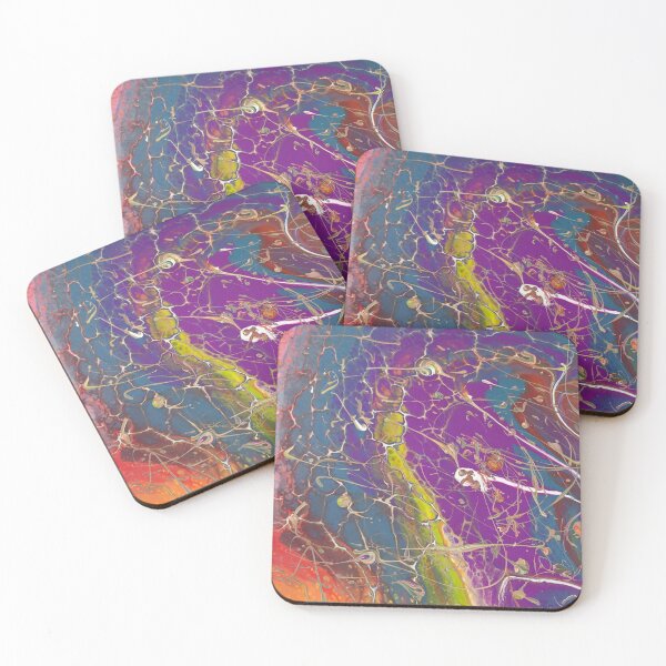 Item preview, Jolie iridescent acrylic pour painting  designed and sold by BexArtworx.
