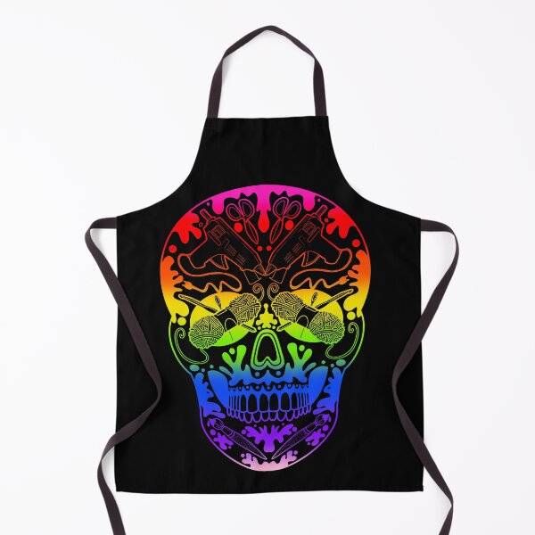 Item preview, Rainbow Sugar Skull Art Supply designed and sold by thecraftace.