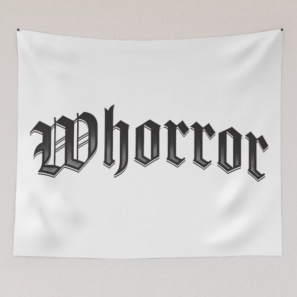 Item preview, Whorror - the genre for slutty scary movie lovers designed and sold by thegoodwordsco.