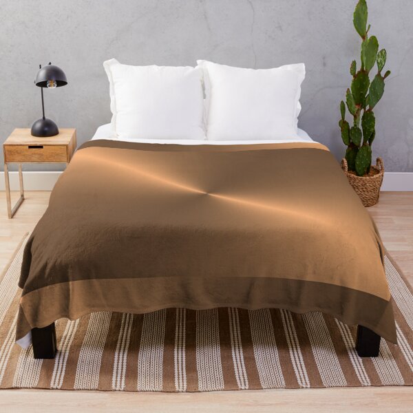 metallic copper throw blanket