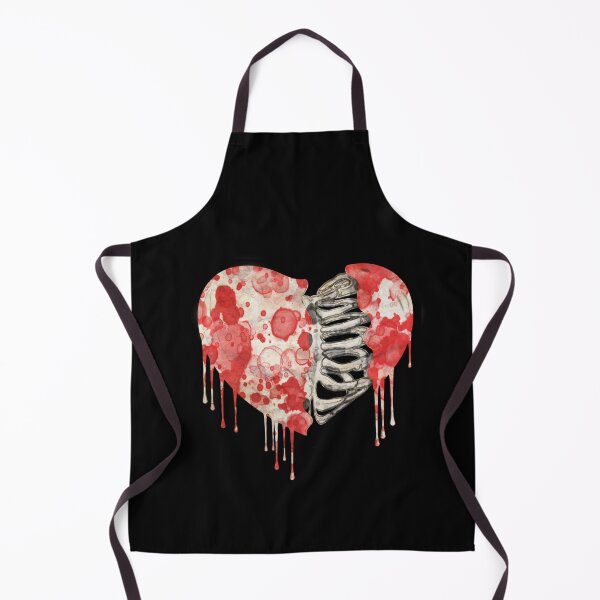 Item preview, Skeleton rib heart, Broken, heart, watercolor design rib heart designed and sold by Collagedream.