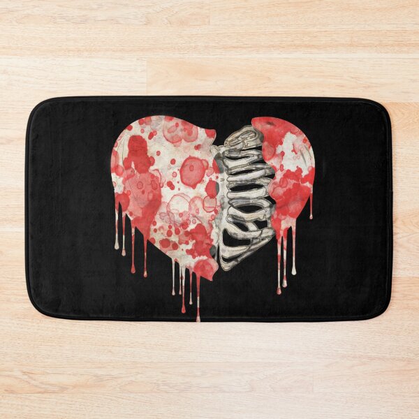 Item preview, Skeleton rib heart, Broken, heart, watercolor design rib heart designed and sold by Collagedream.
