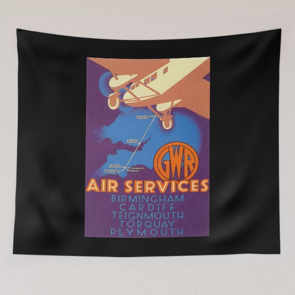 Artikelvorschau, GWR Air Service retro poster entworfen und verkauft von CorasPosters.