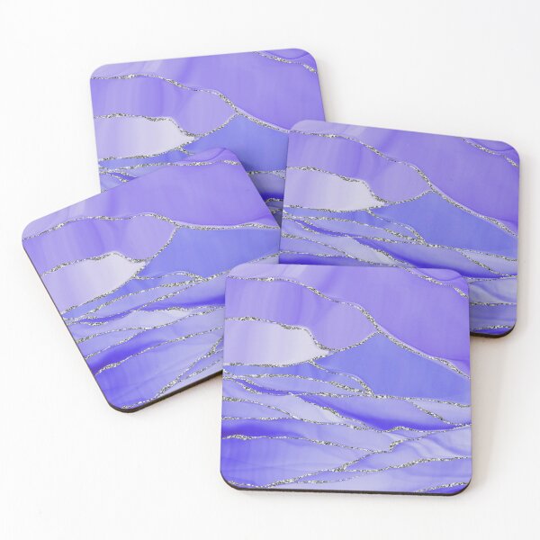 Item preview, Purple Lavender Faux Geode With Silver Glamour designed and sold by MysticMarble.