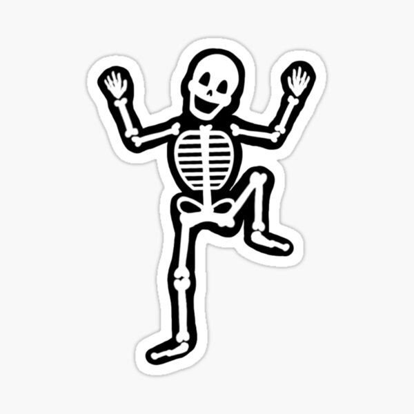 Dancing Skeleton Stickers Redbubble