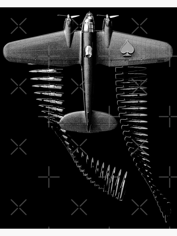 Heinkel He 111 Bomber With Spade Marking Poster By Tkwongp Redbubble