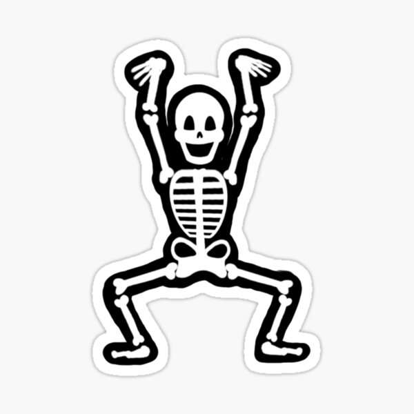 Dancing Skeleton Stickers | Redbubble