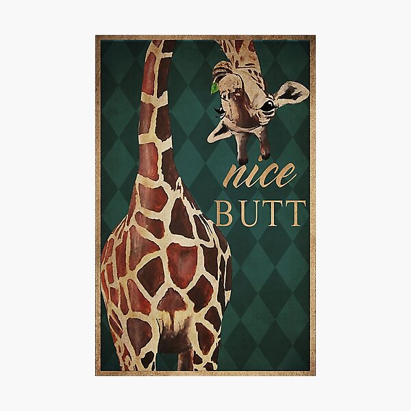 Nice Butt Giraffe Photographic Print